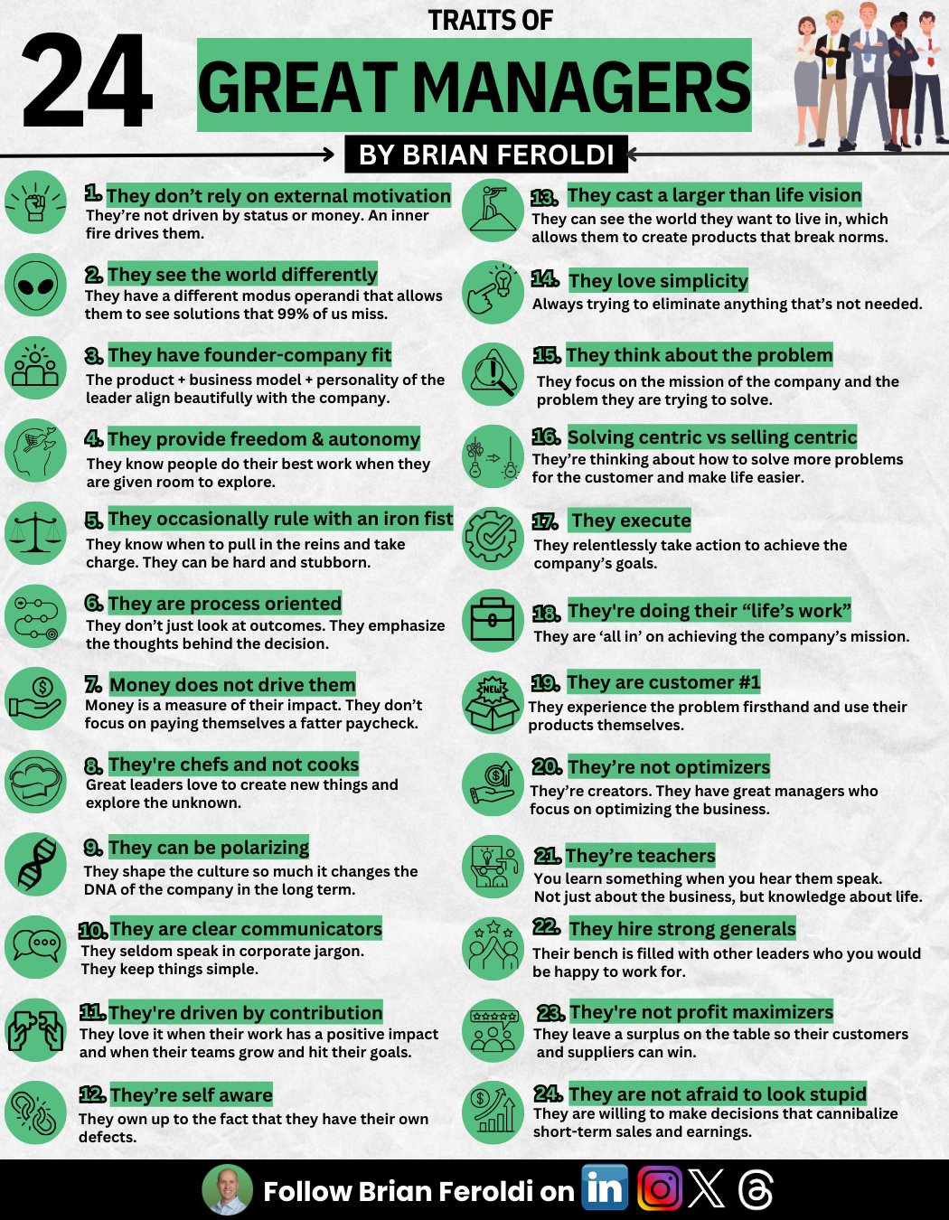 24 Traits of a Good Management Team