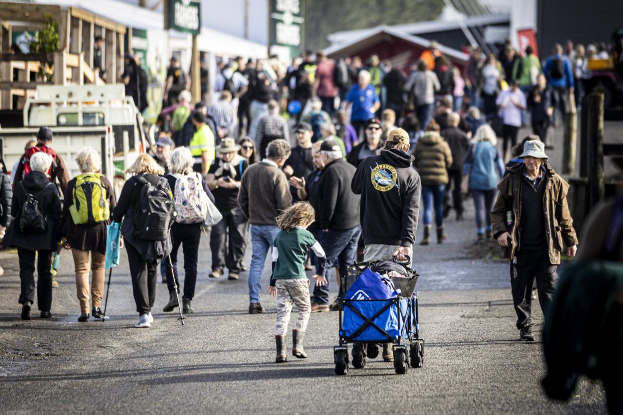 People out and about enjoying the first day on Fieldays yesterday, during good times in the sector.CHRISTEL YARDLEY / WAIKATO TIMES