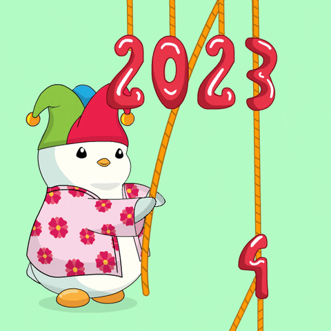 New Year Penguin GIF by Pudgy Penguins