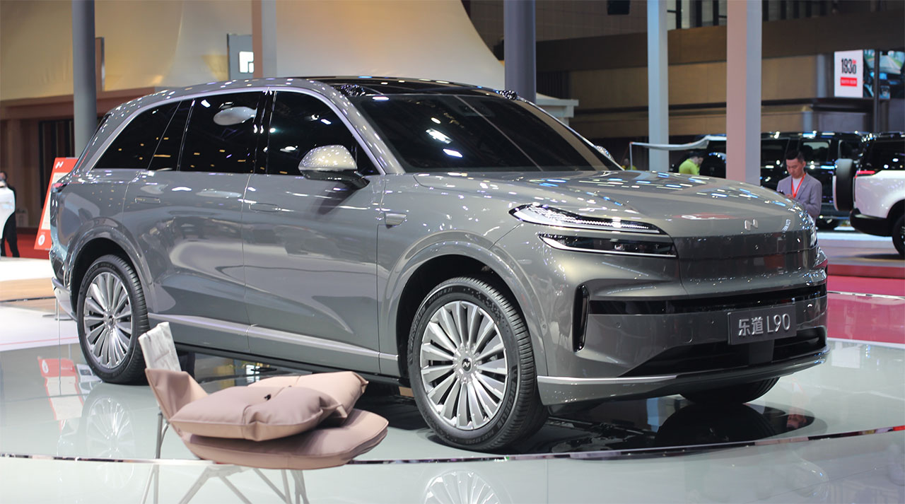 A Onvo L90 showcased at the 2025 Shanghai auto show. Image credit: CnEVPost
