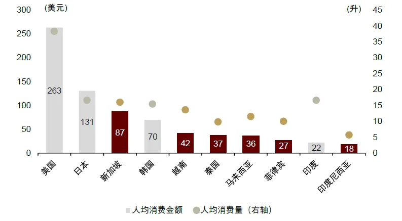 資料來源：歐睿，中金公司研究部