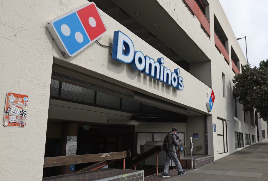 Domino’s stock is down after the company said it operated fewer stores and U.S. same-store sales fell in the face of a more challenging business environment.