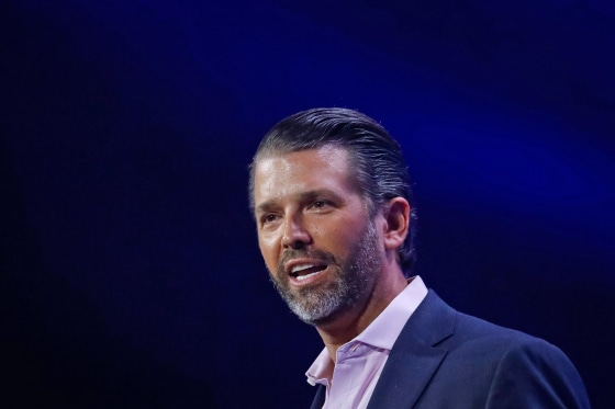 Donald Trump Jr. speaks at the Turning Point Action conference in West Palm Beach, Fla., on July 16, 2023.