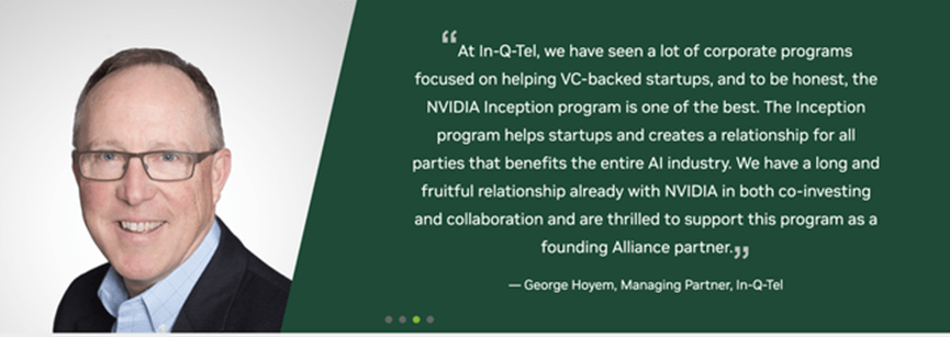 Customer Testimony on NVIDIA VC Alliance Program (NVIDIA Website)