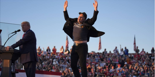 馬斯克與特朗普 圖源：華爾街日報