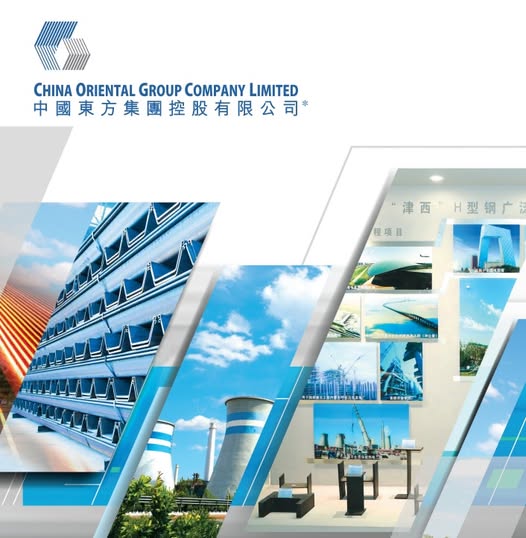 可能是包含下列内容的图片：上面的文字是“CHINAORIENTALGROUPCOMPANYLIMTE CHINA ORIENTAL GROUP COMPANY LIMITED 中国东方集团控股有限公司 津西 津西H型钢广 H型钢广 程项目”