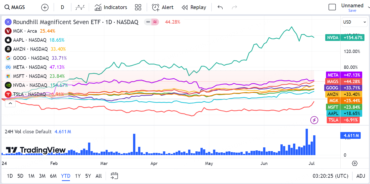 Have you earned from Magnificent 7’s rally this year?