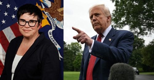 特朗普解僱勞工統計局長ErikaMcEntarfer，圖源：中國報China Press