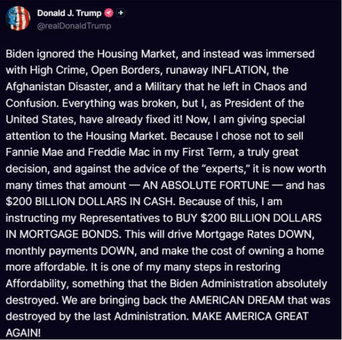 图源；社交平台Truth Social