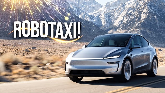 DRIVERLESS Tesla Robotaxi Spotted in the Wild! - YouTube