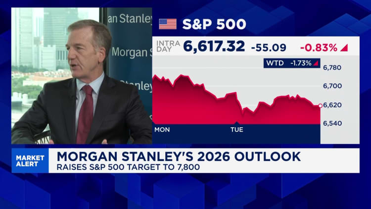 Morgan Stanley's Mike Wilson: Won't be a straight line to 7,800 S&P 500  target for 2026