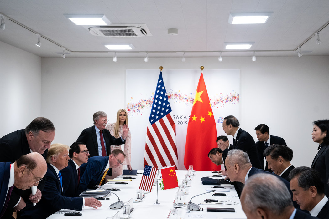 中美週一與倫敦重啟貿易談判，圖源：紐約時報中文網