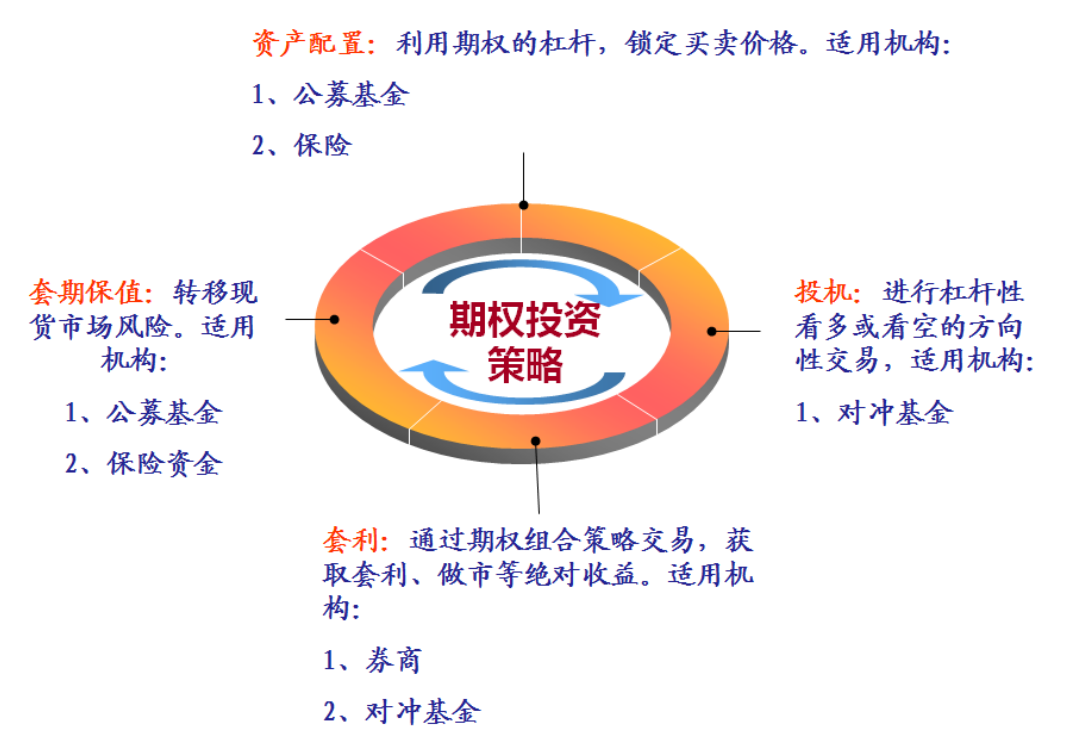 圖1 期權的應用策略