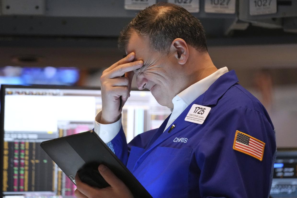 The rotation out of the popular AI stocks amid tariff uncertainty cost the US equity market more than US$3 trillion in market value in March.SETH WENIG / AP