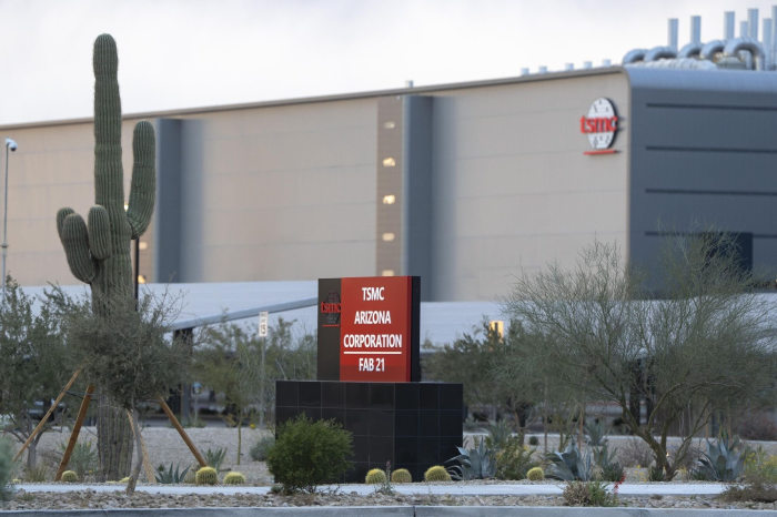 TSMC Arizona Corporation FAB 21 plant sign.
