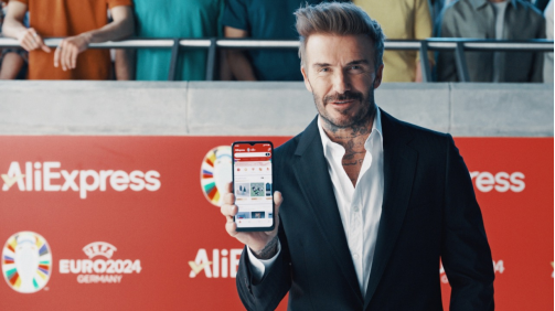 速賣通與貝克漢姆合作