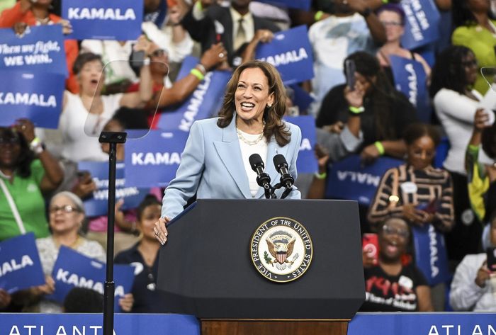A pickup in layoffs would pose a setback to Vice President Kamala Harris’s campaign. Photo: Edward m. Pio Roda/EPA/Shutterstock